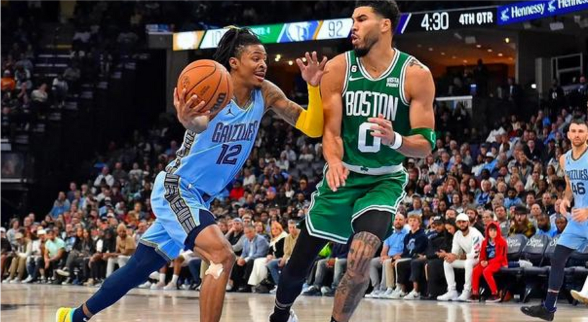 灰熊横扫辽宁队,塔图姆统治全场 灰熊横扫辽宁队,塔图姆统治全场